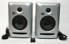 KRK Classic 5 CL5G3SB-NA Powered Studio Monitor Speakers Grey Pair Tested Works