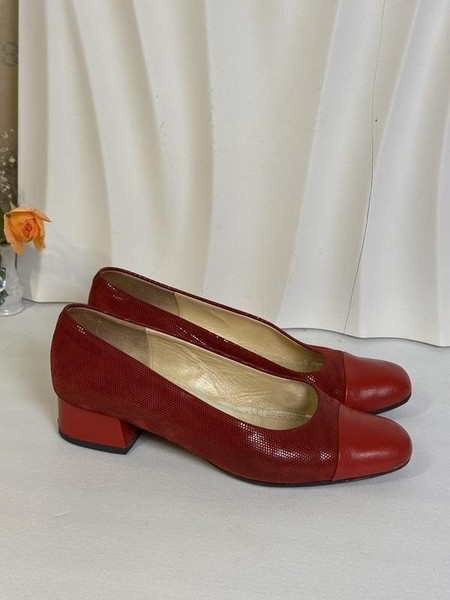 Women Balla Valentina Heels Red Leather 39.5