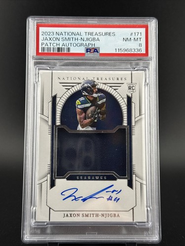 2023 Panini National Treasures - Rookie Patch Auto 5/99 Jaxon Smith-Njigba #171