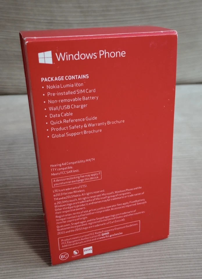 诺基亚 Lumia Icon 929 32GB Verizon - 完好罕见,原装盒,已测试 — 第 4/4 张图片