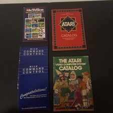 5 Vintage Activision Atari Video Computer System Catalogoue  s USA 1980-1981