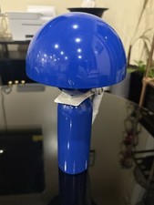 Blue Mushroom Desk Lamp with USB Cord