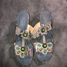 L'Artiste by Spring Step, Meliauna  Leather Sandals Shoes Sz: 40/9.5 US