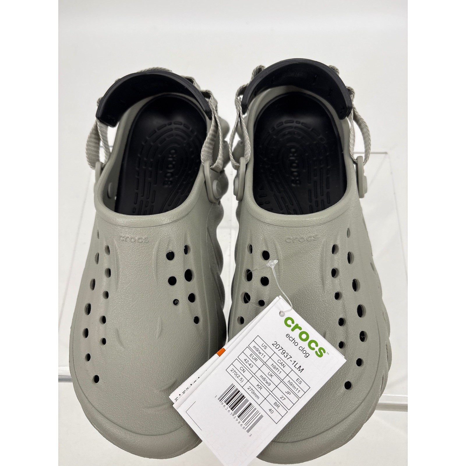 NWT Crocs Echo Clog Moth Mens Size 9 Womens Size 11 RARE COLOR image 4