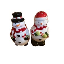 Smart Living Snowman Salt & Pepper Shakers Set 2pc Christmas Holiday