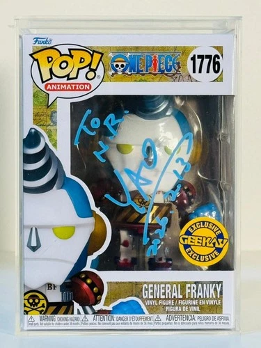 Funko Pop! One Piece #1776 GENERAL FRANKY signed by Kazuki Yao (JVA) w/ PSA