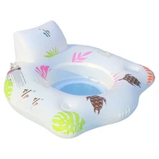 Inflatable Bed Pool Float 2 Cup Holder Lake Floats & Pool Toys LED 
