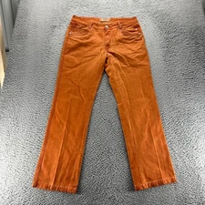 Legendary Jeans Mens 33x30 Orange Cotton Straight Modern Fit Denim