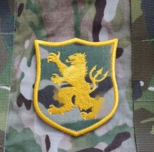NSWDG DevGru Gold SQN Crusader Lion Patch - Military Gold Thread