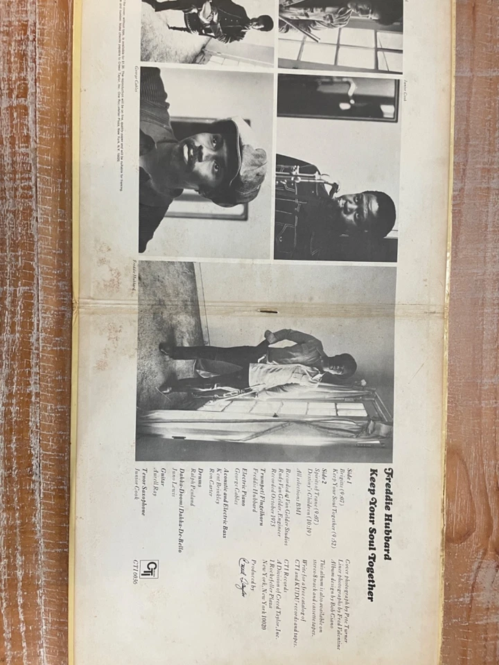 Freddie Hubbard "Keep Your Soul Together" Vinyl LP CTI 6036 Gatefold VG - Image 2 of 3