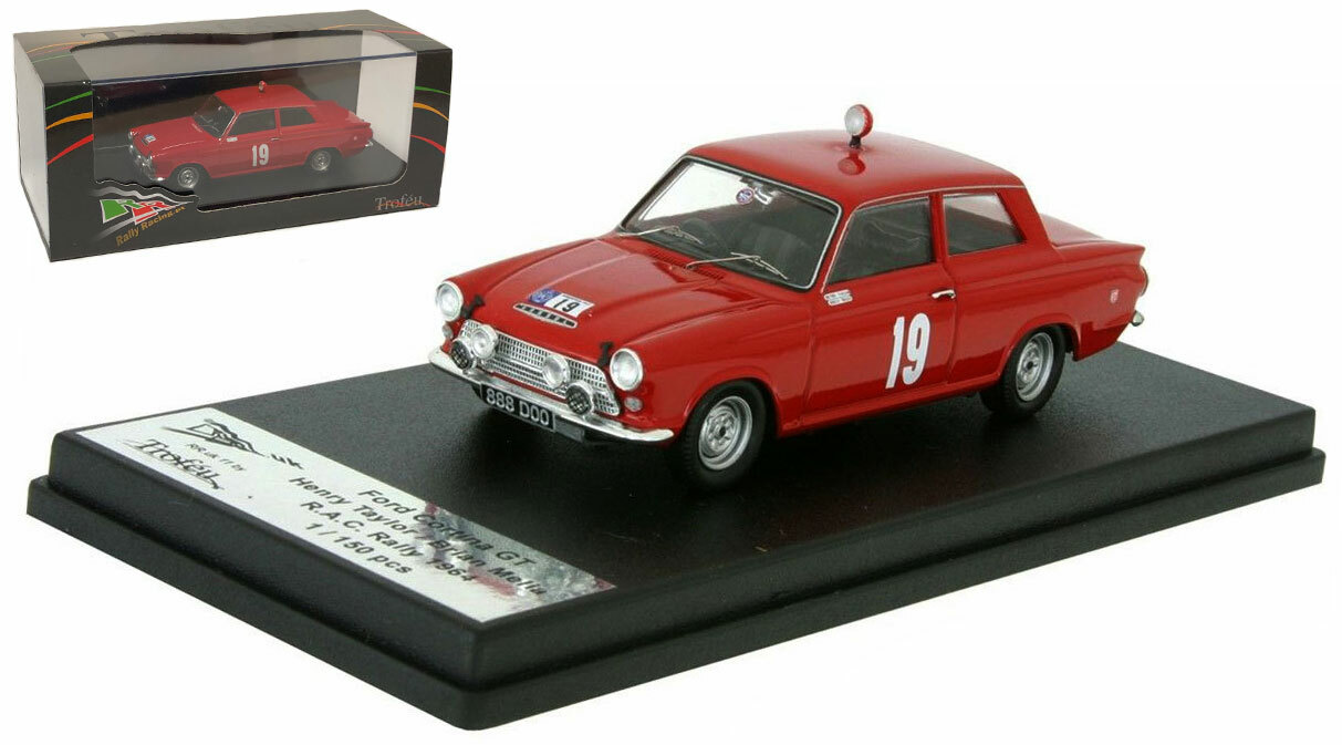 Trofeu RRUK11 Ford Cortina GT #19 RAC Rally 1964 - Henry Taylor 1/43 Scale