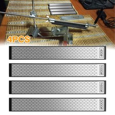 4pcs Diamond Sharpening Stone 400-3000 Grit Honeycomb Knife Sharpener Whetstone