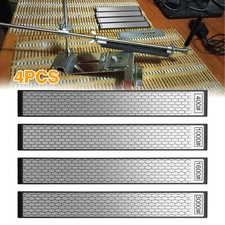 4pcs Diamond Sharpening Stone 400-3000 Grit Honeycomb Knife Sharpener Whetstone