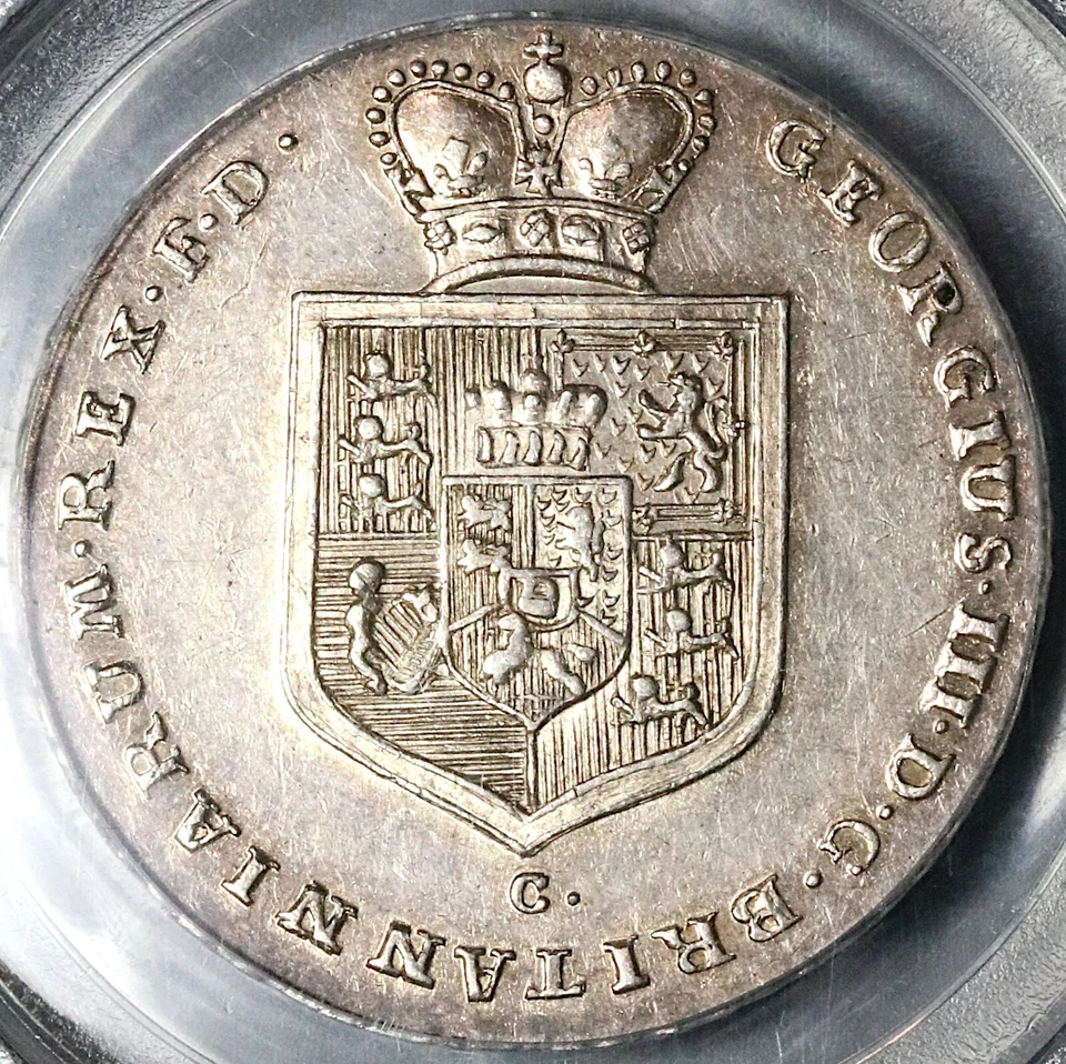 1801/0 PCGS AU 55 Brunswick Hannover 2/3 Thaler George III POP 1/0 (22043002C) - Image 4 of 4