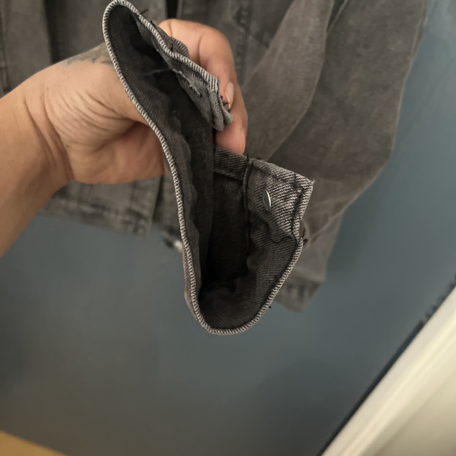 Black Denim Jacket - image 12