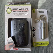 Zippo Hand Warmer And Fuel Canister LOT SET NIB