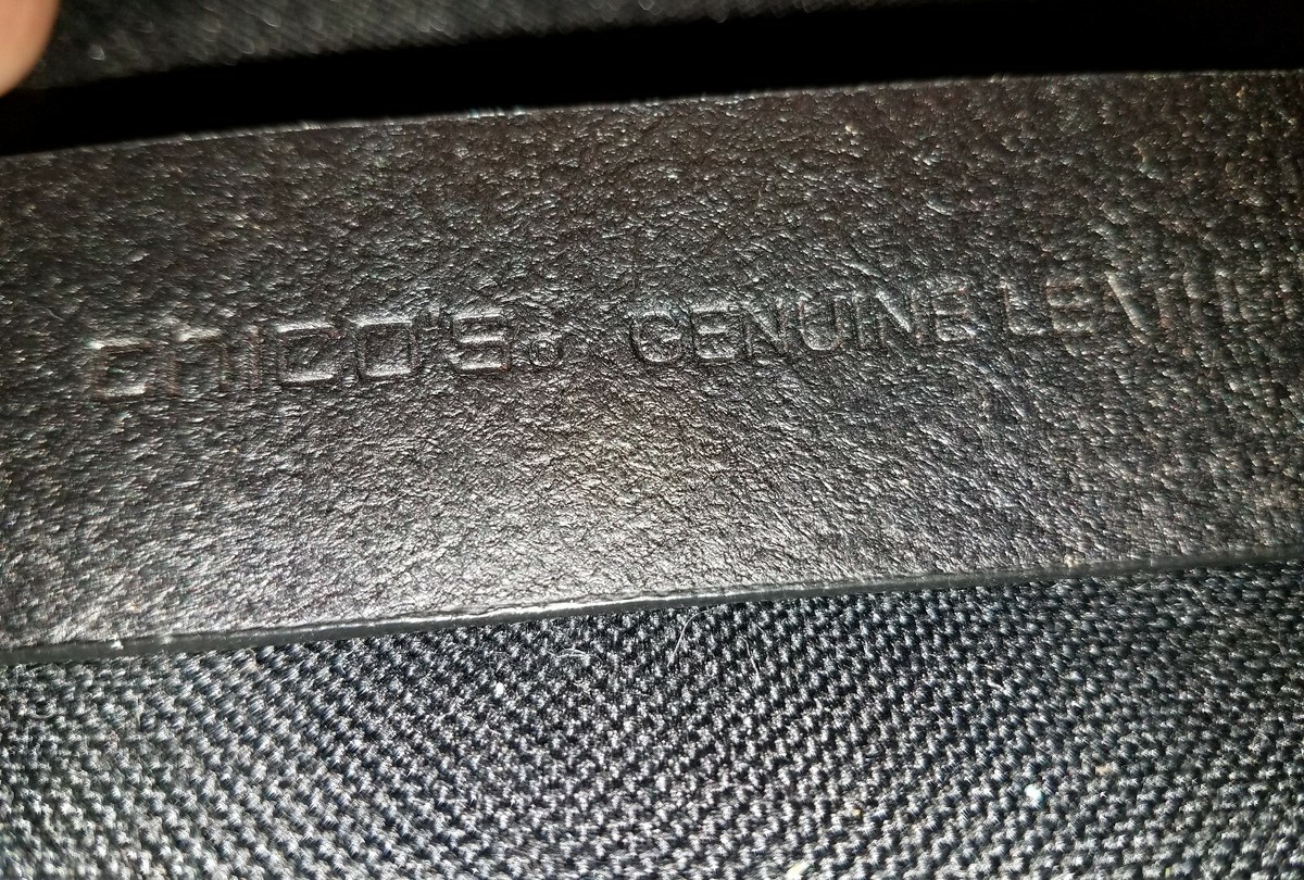 Ceinture Large Chico's - Noir Cuir/argent - Face Méso-américaine - Nouvelle Sans étiquette - Taille L