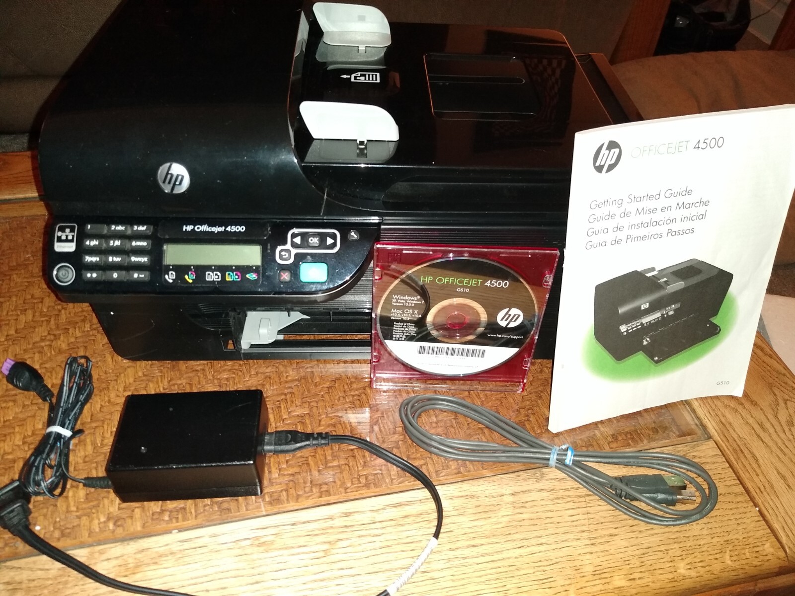 HP OfficeJet J4550 AllInOne Inkjet Printer, Prints, Scans, Faxes eBay