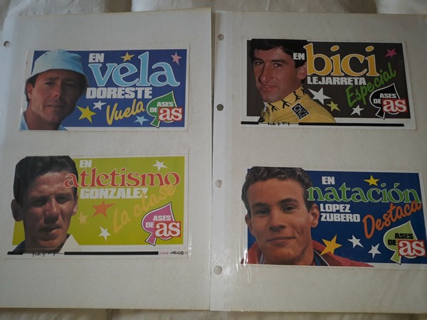 Lote 12 Pegatinas Revista AS Color 1989
