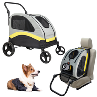 Hundebuggy Hundewagen Hundebox Transporttasche Faltbar FüR Kleine Hunde Katzen
