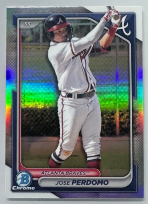 2024 Bowman Draft Chrome Jose Perdomo Refractor #BDC-200 Braves