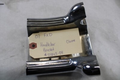 Handlebar Bracket Chrome 55843-04 Harley Davidson | eBay