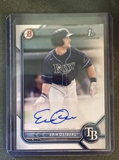 2022 Bowman Erik Ostberg 1st Bowman Auto #PPA-EO Tampa Bay Rays