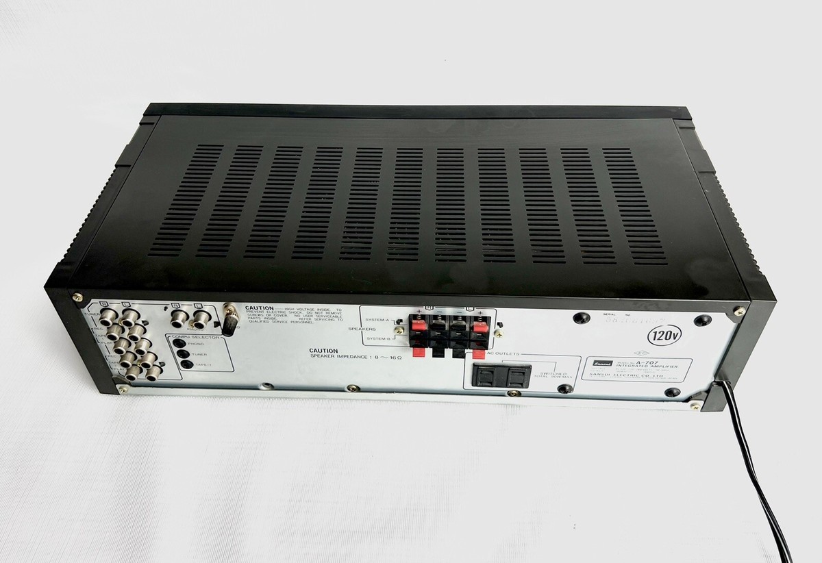 Sansui Integrated Stereo Amplifier A-707 Good Working
