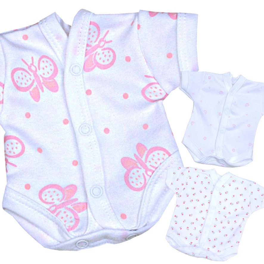 BabyPrem Premature Tiny Baby Girls Clothes Neonatal SCBU NICU Bodysuit Vests