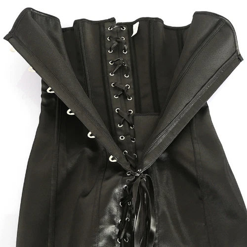 Gothic Women Sexy Corset Dress Simple Shape Body Bustiers Overbust Corsets Waist - Picture 4 of 17