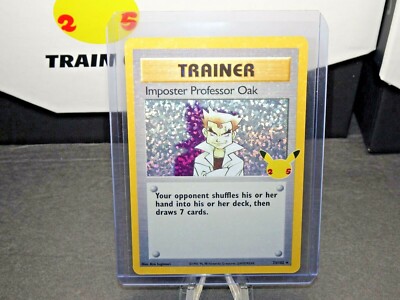 2021 IMPOSTER PROFESSOR OAK Celebrations 25th Holo Rare Pokémon 73/102 N Mint B