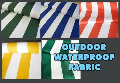 HAB&FAB Stripes Outdoor Canvas Waterproof fabric Water Resistant Boats Garden Cushions