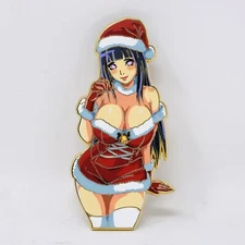 Naruto Hinata Hyuga Santa X-Mas Enamel Pin Figure Anime