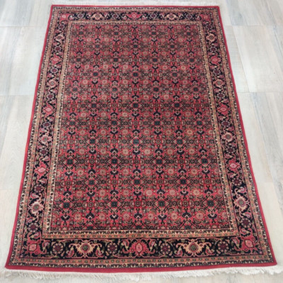 Vintage Oriental Hand Knotted Area Rugs 100% Wool Bidjar Allover 4 x 6 ft Carpet