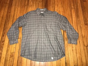 Jhane Barnes Menswear Ls Shirt 75 Cotton 25 Rayon Black Beige