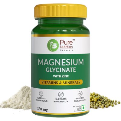 Pure Nutrition Magnesium Benzylester Mit Zink Tabletten, 60 Veg Tabletten