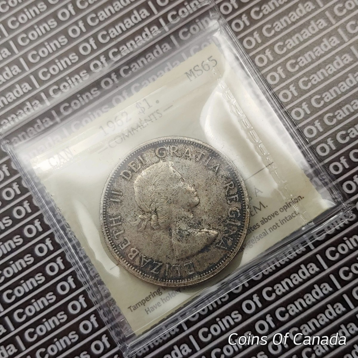 1962 Canada $1 Silver Dollar Coin - ICCS MS 65 #coinsofcanada | eBay