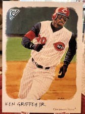 2002 Topps Gallery Ken Griffey Jr. regular variation Nice Reds
