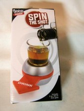 Spin Shot Funny Drink Game Classic Adults Party Game Includes Shot Glass - NEW