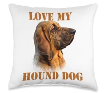 Hound Dog Love My Throw Pillow 2 Sizes. Ships FREE