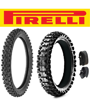 PIRELLI SCORPION MX EXTRA-X 80/100-21 & 120/90-19 TIRE SET +TUBES YAMAHA 