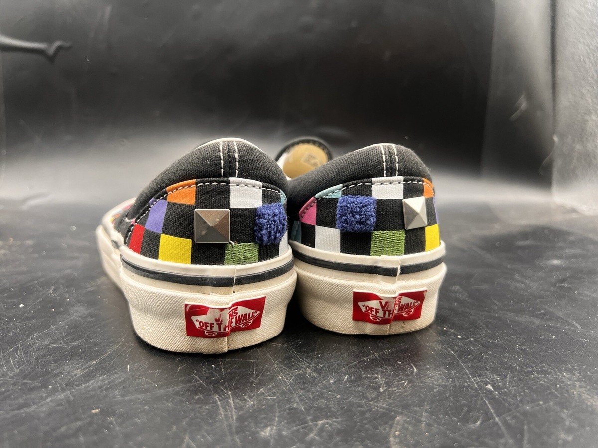 Vans Classic Slip-On (Checkerboard) Rainbow/Tr.  6.5 US Mens 8.0 US Womens Men main image 3