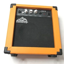 EastRock GA-10 Watts Guitar Combo Amplifier w Overdrive Distortion Switch Orange