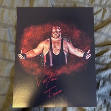 Big Van Vader Signed 8x10 Photo WWF WWE WCW New Japan Pro Wrestling Hall of Fame