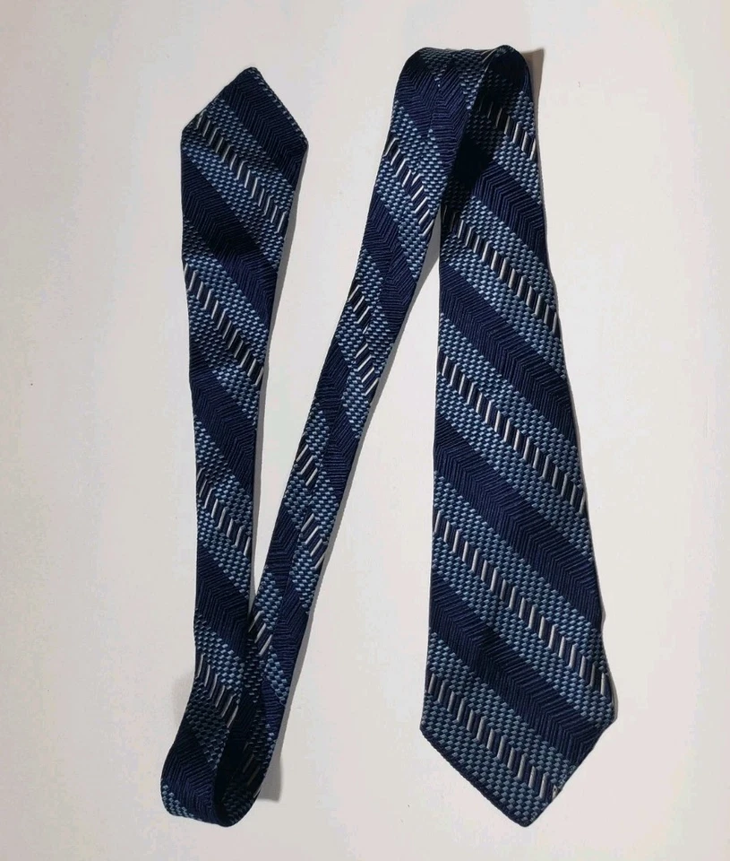 RARA Corbata Ultra De Colección 46.5" 20s 30s 40s Sin Forro Abstracto Hecha a Mano EE. UU. Foto 3 de 4