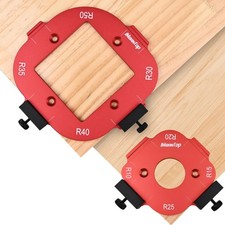 Router Corner Radius Template R10/R15/R20/R25/R30/R35/R40/R50, Red