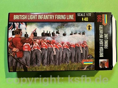 NEU 1:72 Strelets #299 Napoleon England leichte Infanterie Feuer Linie schießend