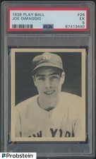 1939 Play Ball #26 Joe DiMaggio New York Yankees RC Rookie HOF PSA 5 EX