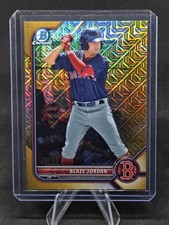 2022 Bowman Mega Box Blaze Jordan Gold Mojo Refractor #d 9/50 Boston Red Sox