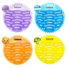 Urinal Screen Deodorizer 48 Pack 3D Wave Anti Splash Odor Protection